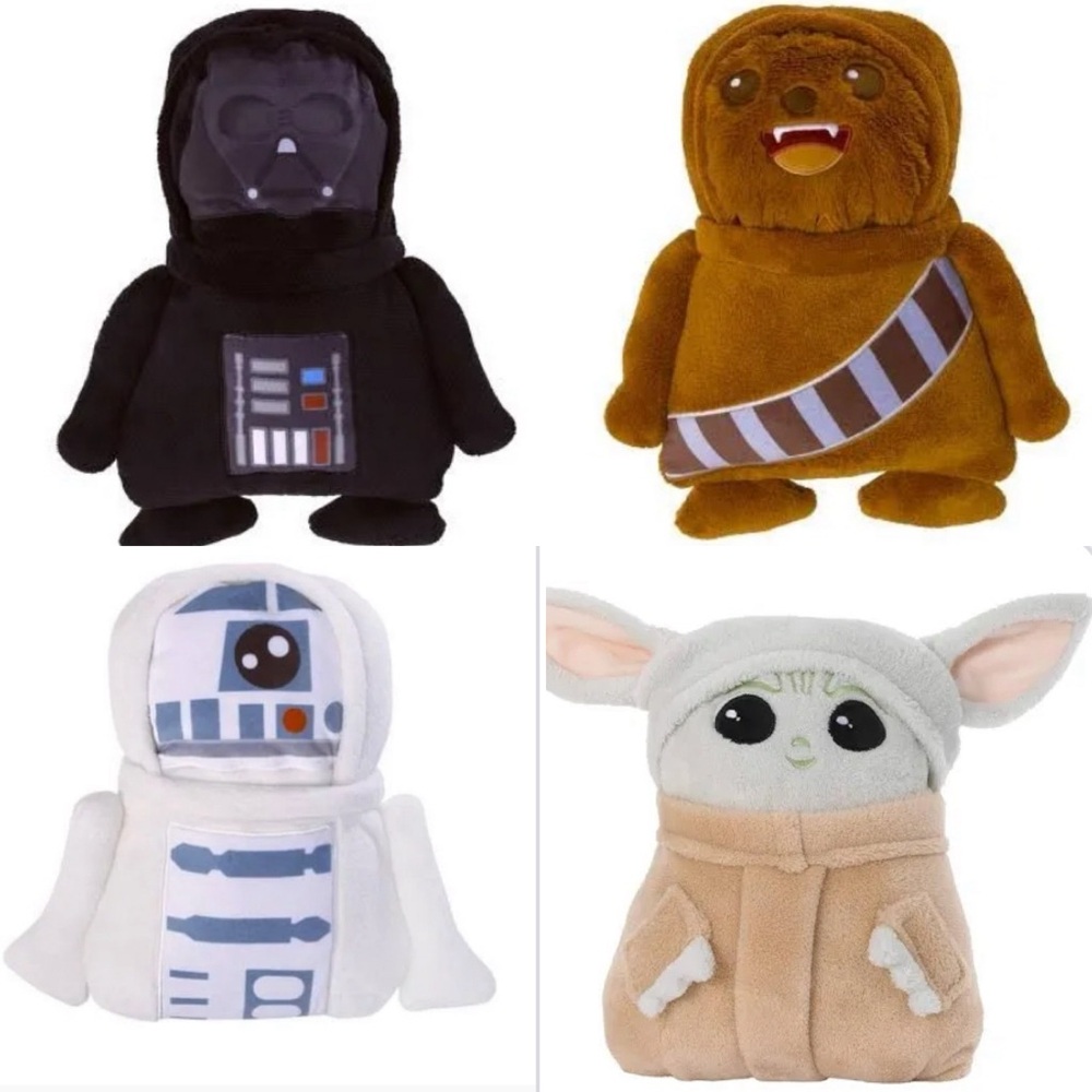 Star Wars Plush Toddler Blanket Set of 4